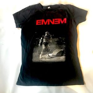 Eminem black t-shirt size L women